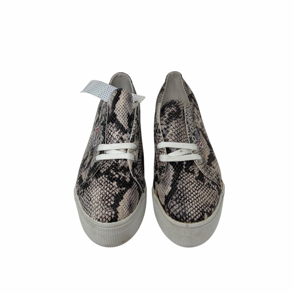 READ NWT Superga Snake Platform Sneakers Size US 8.5 - Picture 3 of 13